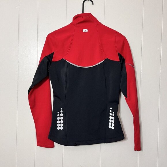 Sugoi Women's Full Zip Cycling Lightweight Jacket Red/Black Size XS - Picture 9 of 10